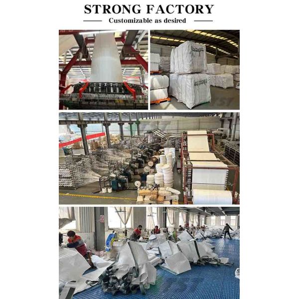 Customization Size FIBC Jumbo Bag Top Skirt Open Discharge Spout