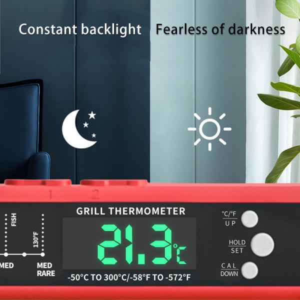 DTH-162 -50 To 300℃ Long Probe Meat Thermometer For BBQ Grill Baking Digital Instant Read Kitchen Food Thermometer