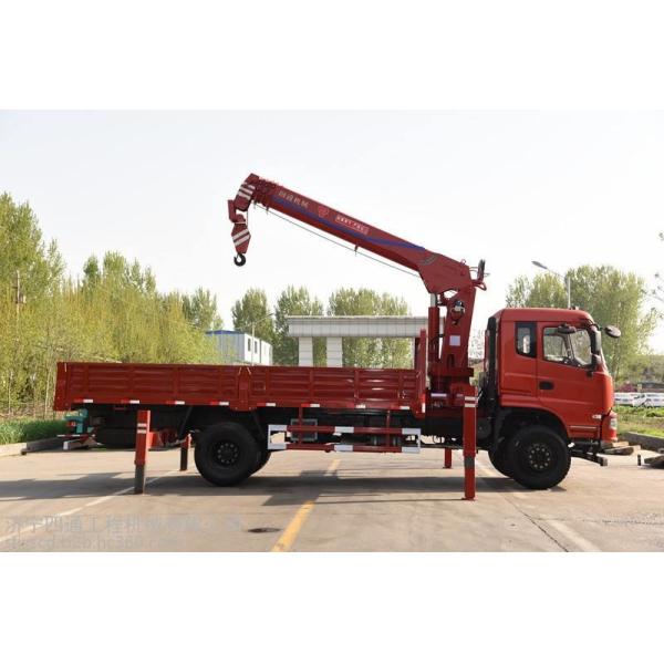 Тележка заграждения вагона с краном груза 6кс4 Хово Сино/10 тонн телескопичная