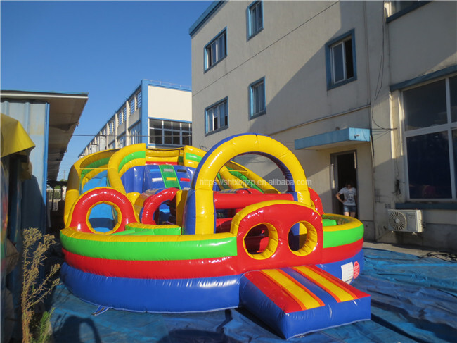 Factory Price Durable PVC Inflatable Obstacle Course Kids Inflatable Bounce House for Party Rental