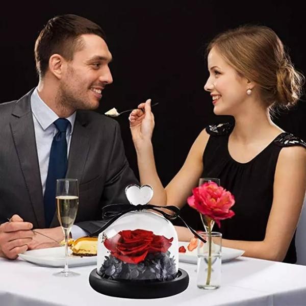 2019 Christams Gift Preserved Flower Forever Rose In Flask On Sale
