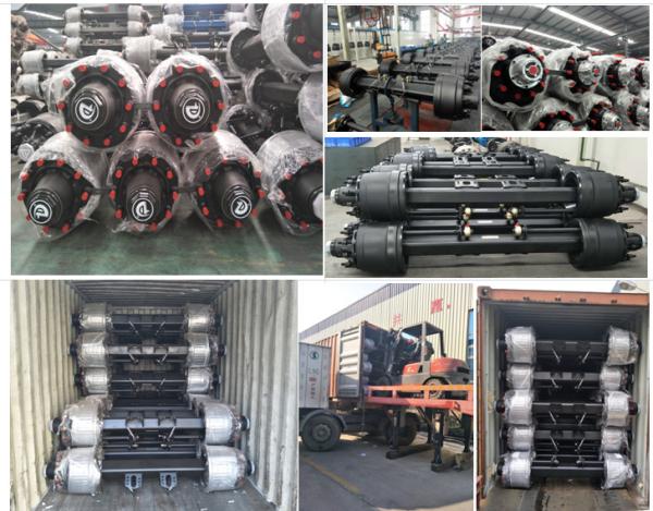 Heavy Duty Semi Trailer Axles 1840mm Semi Trailer Lift Axle Fuwa 13T ODM
