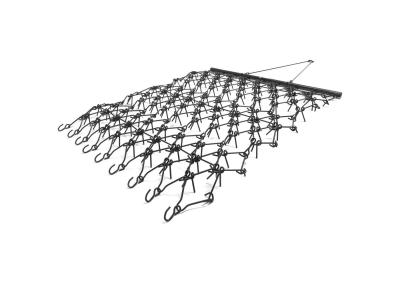 Titan 7' X 8' Black Steel Fence Drag Section Harrows 10.8mm Wire Thickness