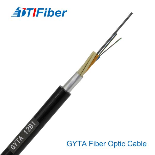 2 4 6 8 12 24 36 48 72 96 144 288 cabos de fibra ótica blindados Gyts Gyta do núcleo G652d