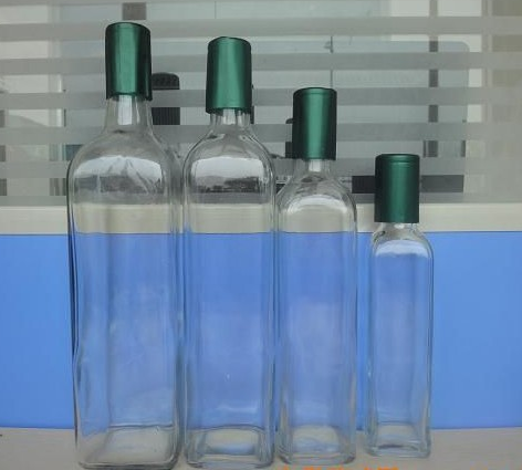 Standard 250ml 500ml 750ml 1L Square Olive Oil Glass Bottle
