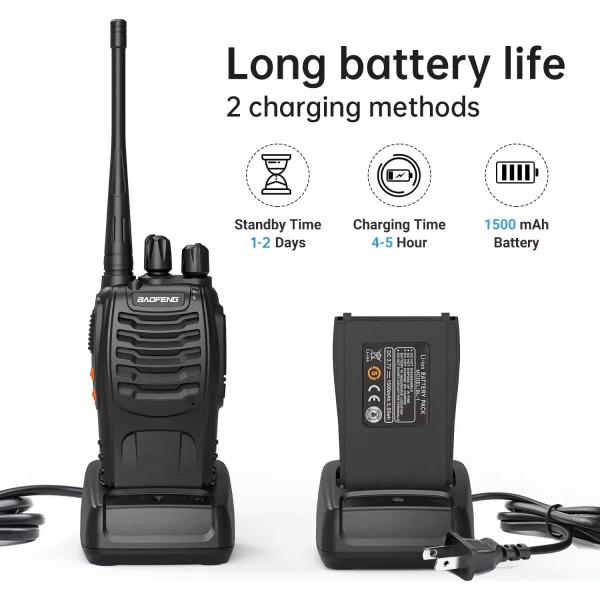 BAOFENG BF-888S Single Band 400-470mhz Handheld Two Way Radio Walkie Talkie