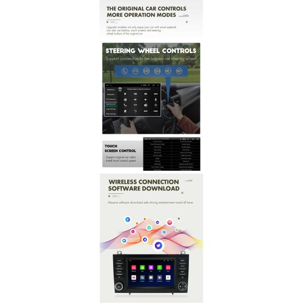 Grandnavi 7 pouces Android 11 Radio de voiture sans fil Carplay Pour Mercedes Benz SLK Classe 2004-2010