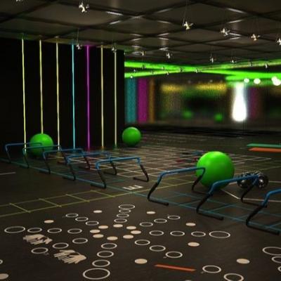Safety Recycled Rubber Gym Tiles , Playground Rubber Mat With EU Standard