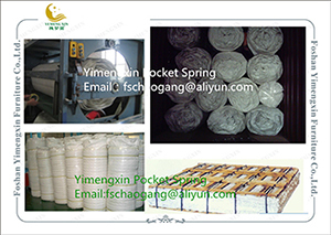 King Size Mattress Making Pocket Spring Unit With Non Woven Fabric Cover