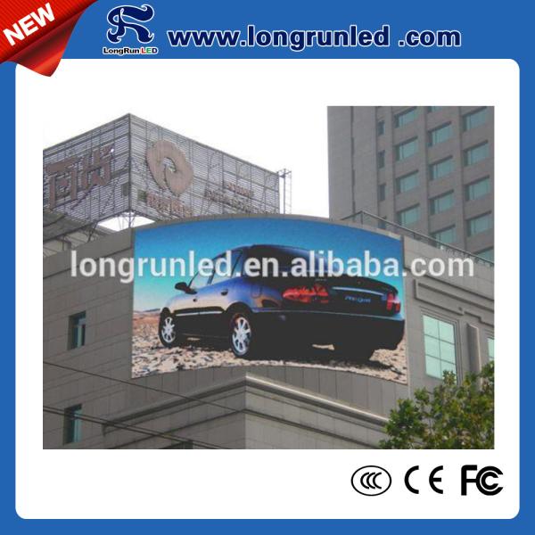 Lightweight HD 10mm Outdoor Fixed LED Display For Roadside 1/4 Scan Mode