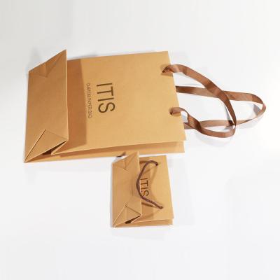 Printing Kraft Paper Recyclable Gift Bags For Bread Coffee Sundries