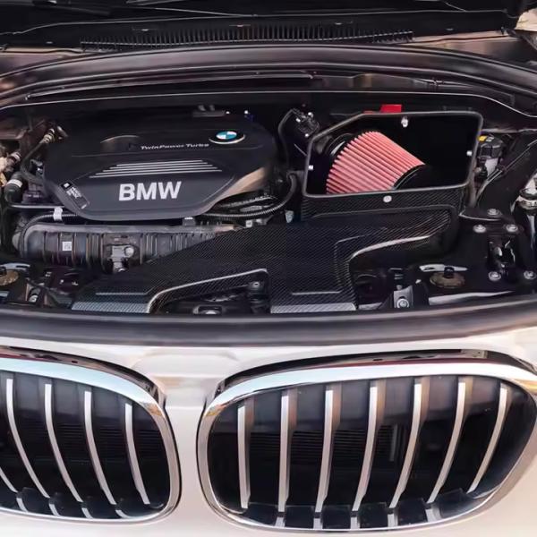 Motor compacto Fibra de carbono Entrada de ar frio BMW Brilliance X1 Isolar o calor do motor