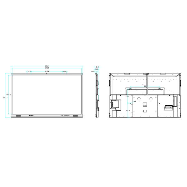 инструмент приписки ВЫХОДА дюйма HDMI Whiteboard 65 касания камеры 4K Multi