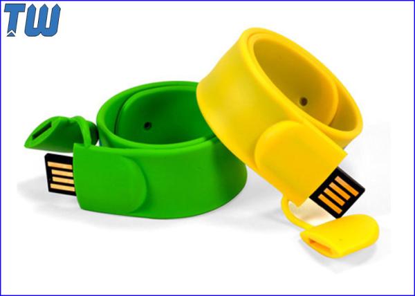 Slap Silicone Bracelet USB 16GB Flash Drives Delicate Design for Gifts