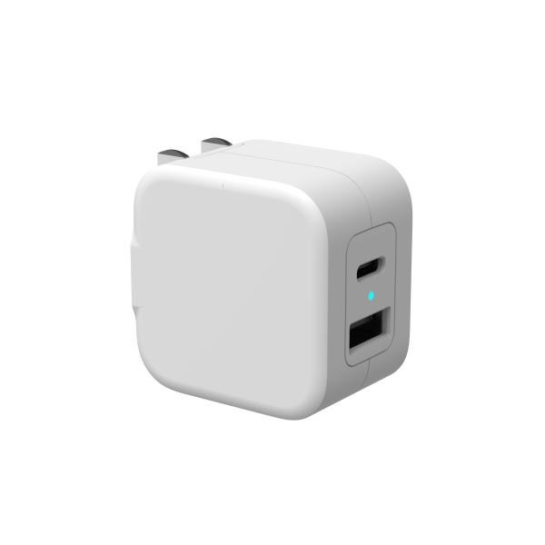 US GaN PD Phone Charger 20W 1A1C USB C Dual Port Charger For Iphone 12 Pro