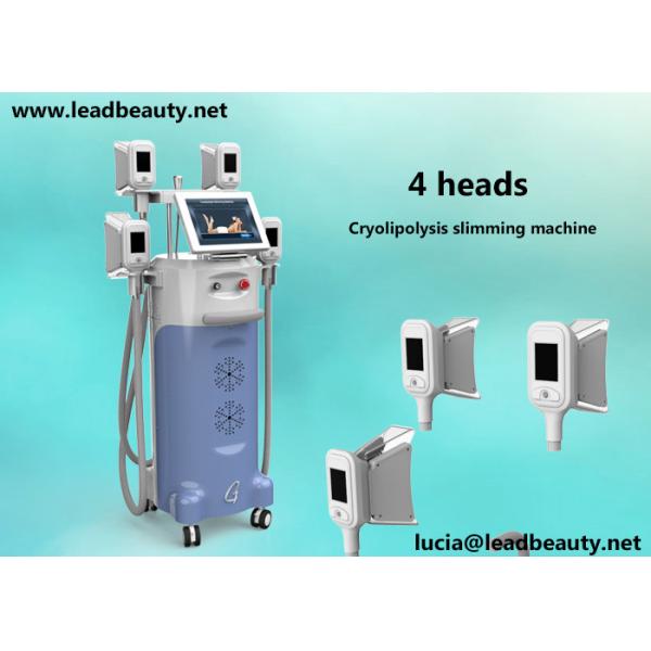 CE approved safety 12 inch screen cool tech fat freezing slimming cryolipolysie machine 4 handpieces