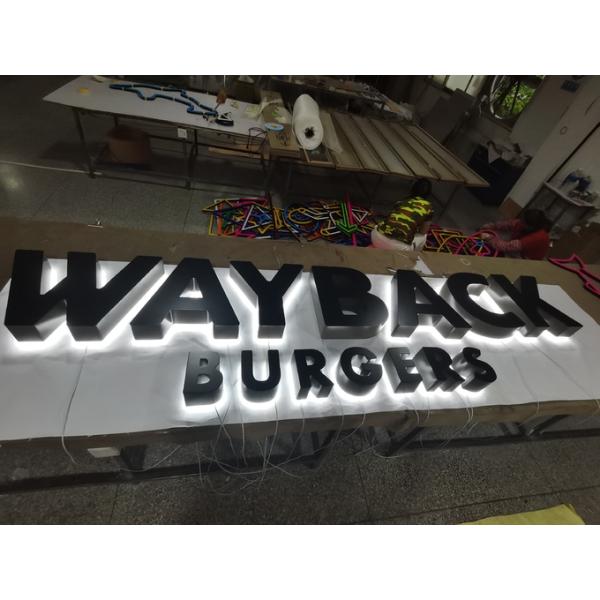 Custom Acrylic 3D LED Letter Signs 0.6mm 0.8mm Stainless Steel for Indoor decoration