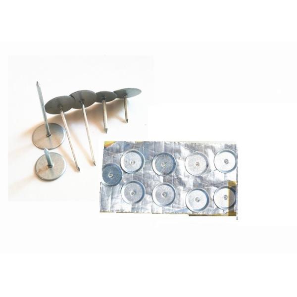 Galvanized Steel Cupped Head Stud Welding Pins for Duct Liner 30mm 38mm