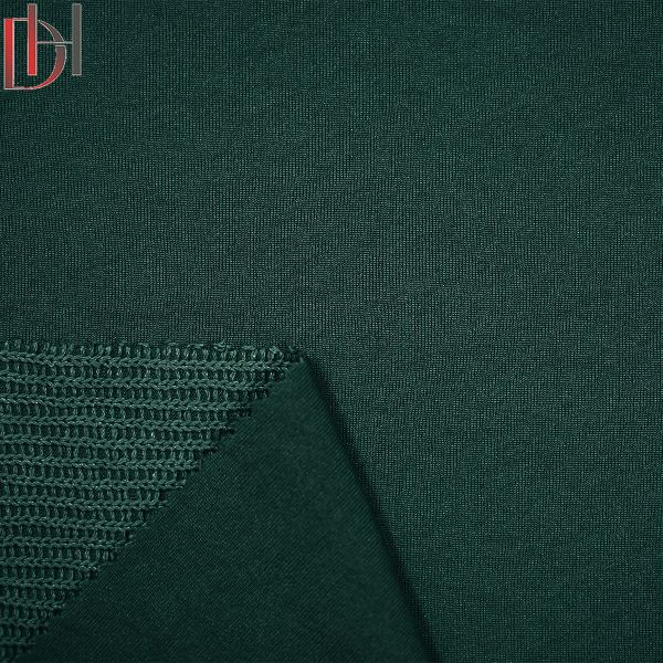 Customized 280g 100% Polyester Fabric French Knitted Brocade Fabric