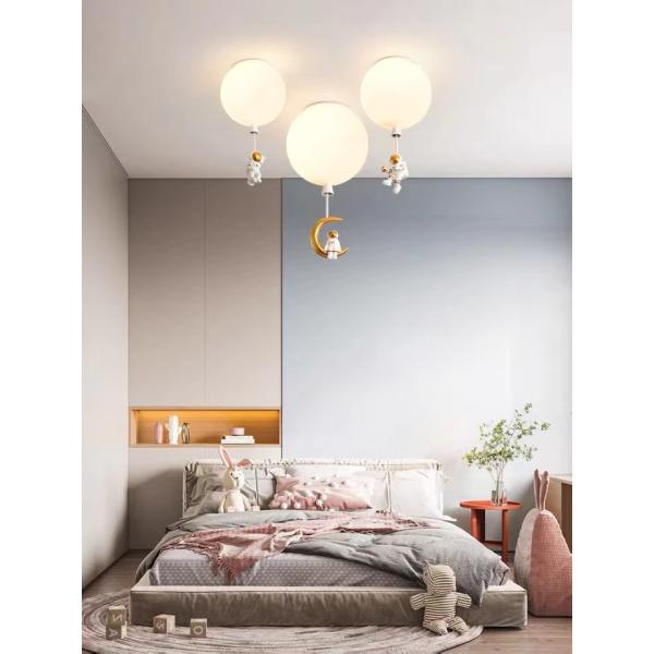 Kids Children Bed Room Pendant Light Colourful Glass Balloon Led Ceiling Lamp
