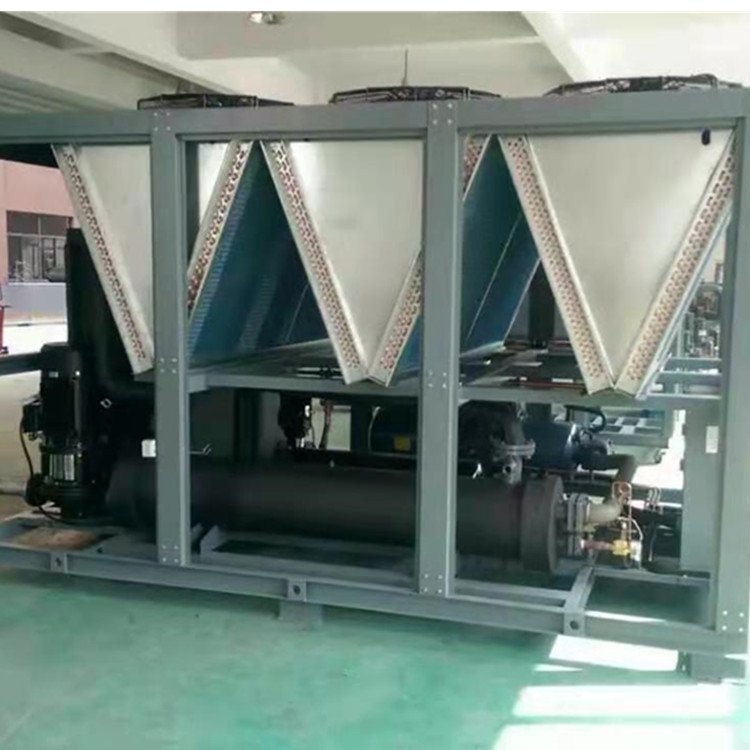 PLC Air Cooling System Chiller Screw Type Water Chiller Air Conditioner