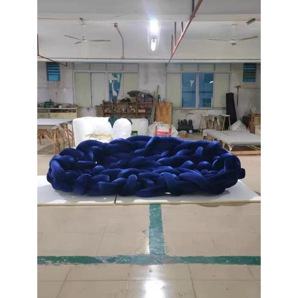 Criativos da mobília da entrada do hotel do pitão torcidos tecem o multi sofá pessoal da casa de campo