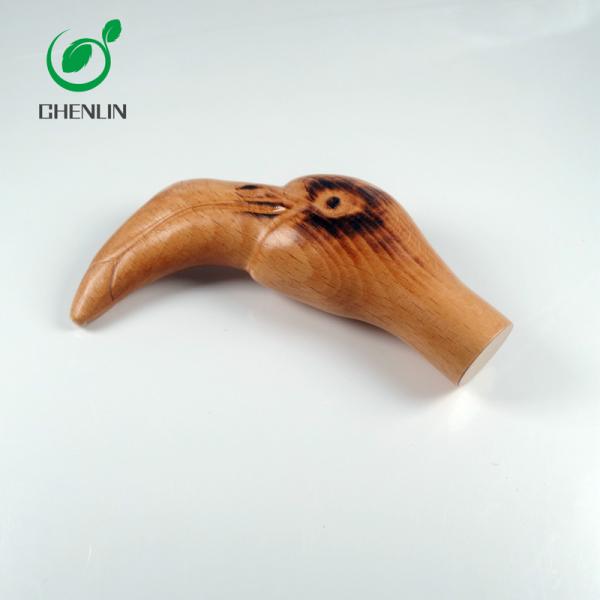 OEM ODM Wooden Umbrella Handle , Straight Umbrella Duck Head
