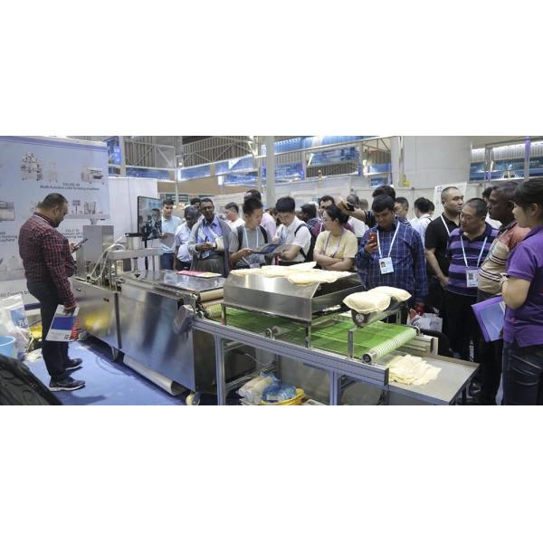 Food Industry Taco Maker Machine , 14000pcs/h Pita Bread Equipment