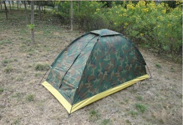 Single Person One Door Camouflage Travel Dome Tent Army Color Camping Tent(HT6009)