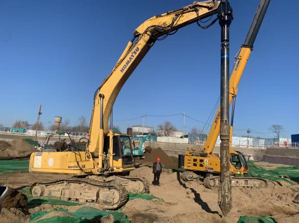 BVEM 2600 r/min rotation speed hydraulic vibroflot pile driver