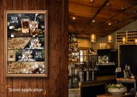 Signage d'intérieur portatif d'affichage à cristaux liquides de vue de Digital 21,5 pouces pour le panneau de menu