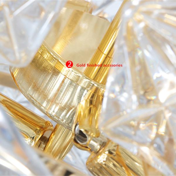 Крытый роскошный причудливый стеклянный привесной свет для лобби гостиницы свадьбы