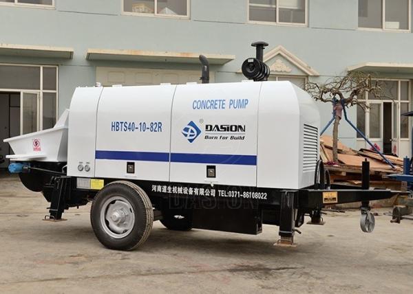 Diesel Trailer Concrete Pump Cement Pumping Equipment For Construction Projects