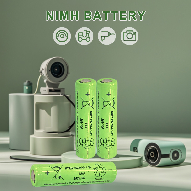 Аккумуляторные батареи Nimh 1.2v Клетка быстрая зарядка Aaa Размер батареи 800mah 1100mah