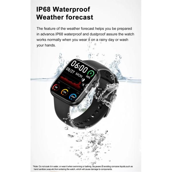 Дозор BT водоустойчивых спорт IP68 умный вызывая Smartwatch DT103 Reloj