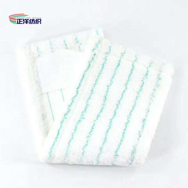 Bolsos estilo europeu espanador industrial de microfibra 5x18 polegadas listras verdes verdes