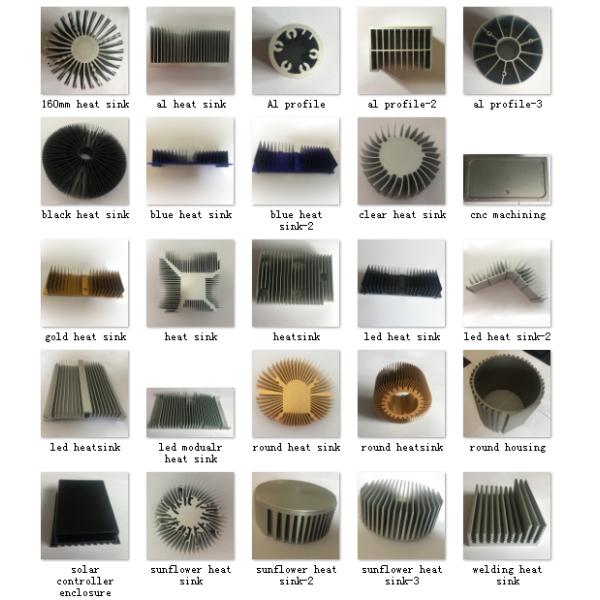 El disipador de calor de aluminio de la protuberancia perfila recinto solar del regulador de la carga