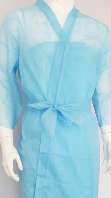 Non Woven Disposable Bathrobe Kimono Disposable Nonwoven Kimonos for SPA Center Massage Use Disposable Kimono