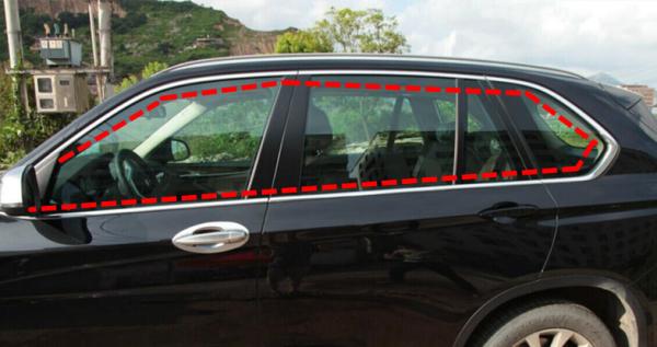 Export BMW Car Accessories Stainless Steel Whole Window Molding For X5 2014 2015