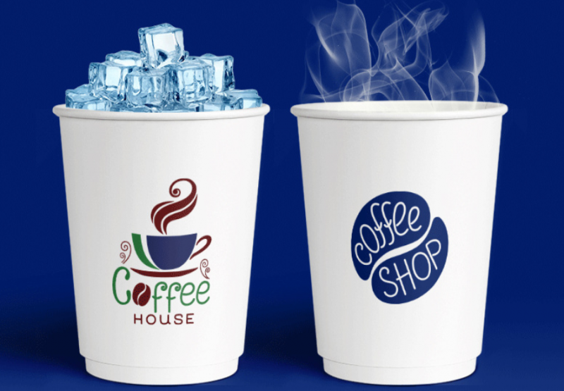 Matte Black PLA Fully Degradable Biodegradable Coffee Cup Hot Cold -10C To 100C