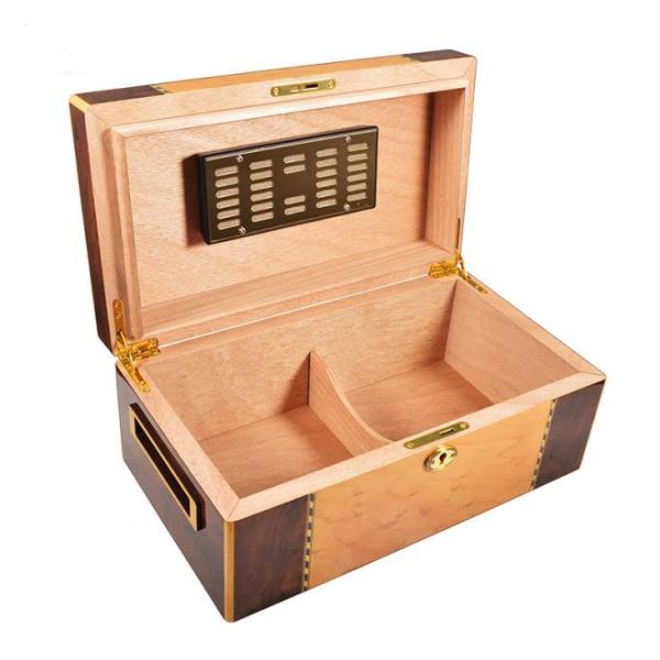Custom Moisture Regulating Antibacterial Stable Spanish Cedar Wood Cigar Box Humidor