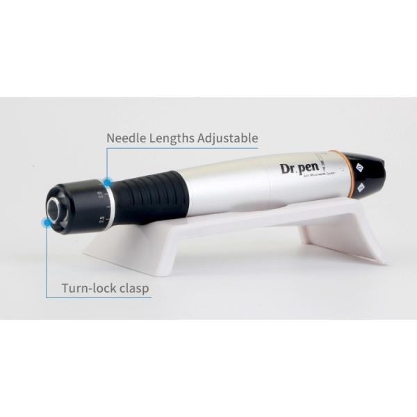 Derma pen Dr. pen A1 -C / W micro needling therapy beauty devies SILVER /SKY BLUE Bayonet Prot Needle Cartridge dermopen