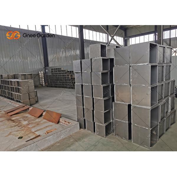 Corten Steel Rectangular Flower Pot Metal Rusty Nursery Planter 2mm Thickness