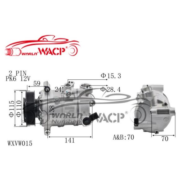 5N0820803 5N0820803C Автомобильный СП компрессор для VW Golf7 Для Audi A3 Для Skoda Fabia Для сиденья WXVW015