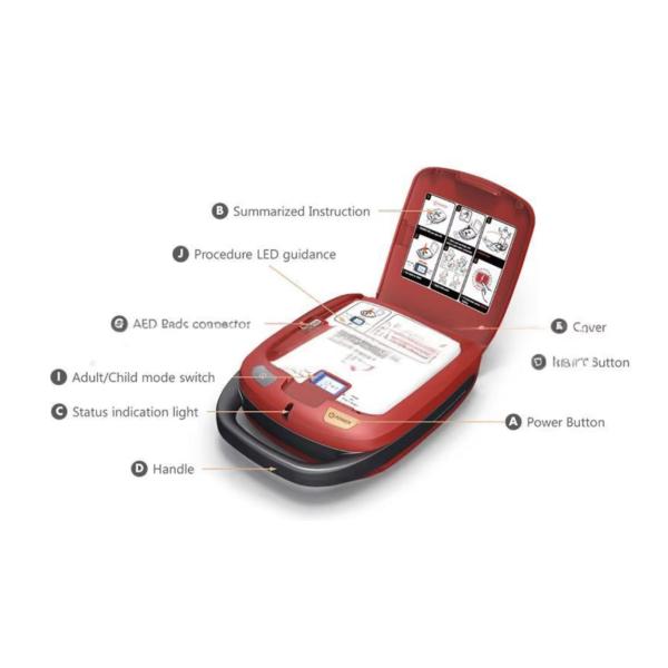 Equipo de rescate de emergencia de 4 kg Mini AED Defibrillador de entrenador