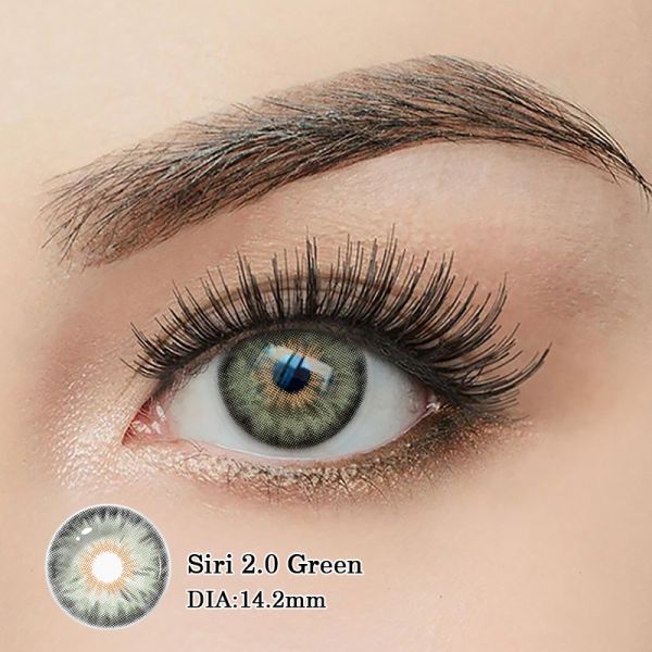 Siri 2.0 Green Color Contact Lenses 14.2mm Daily & Yearly CE ISO