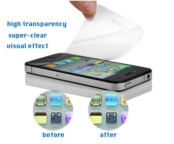 iPhone HD clear PET Screen Protector, 100% Bubble-free,Anti-oil, high transparency