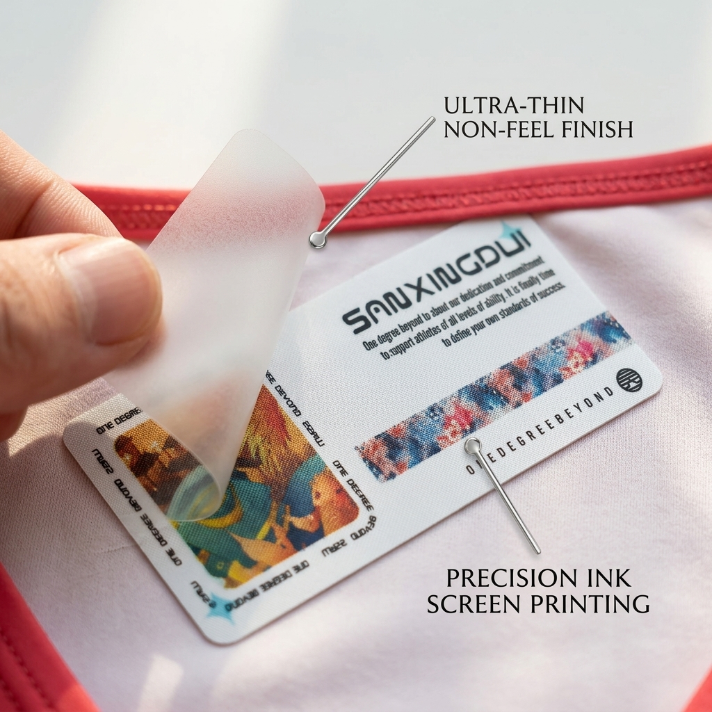 Advanced Technical Printing Heat Transfer Clothing Labels for Jeans