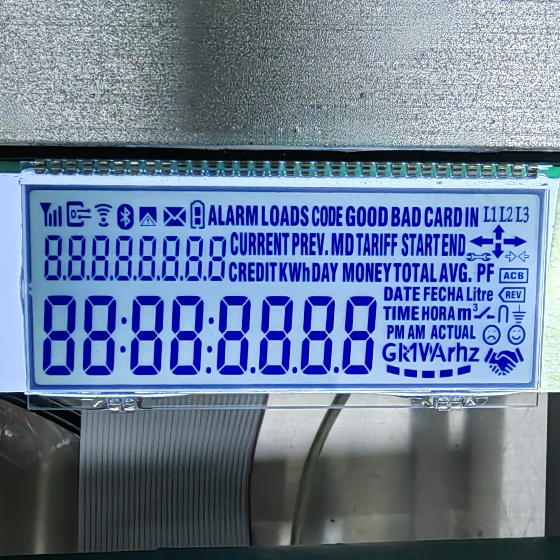 OEM Монохромный сегмент ЖК-дисплей, 240x160 FSTN Позитивный персонализированный модуль ЖК-дисплей