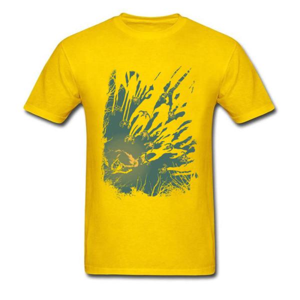 Colorful Custom Anime T Shirts  Zombie Shadows 3XL Short Sleeve Cooling